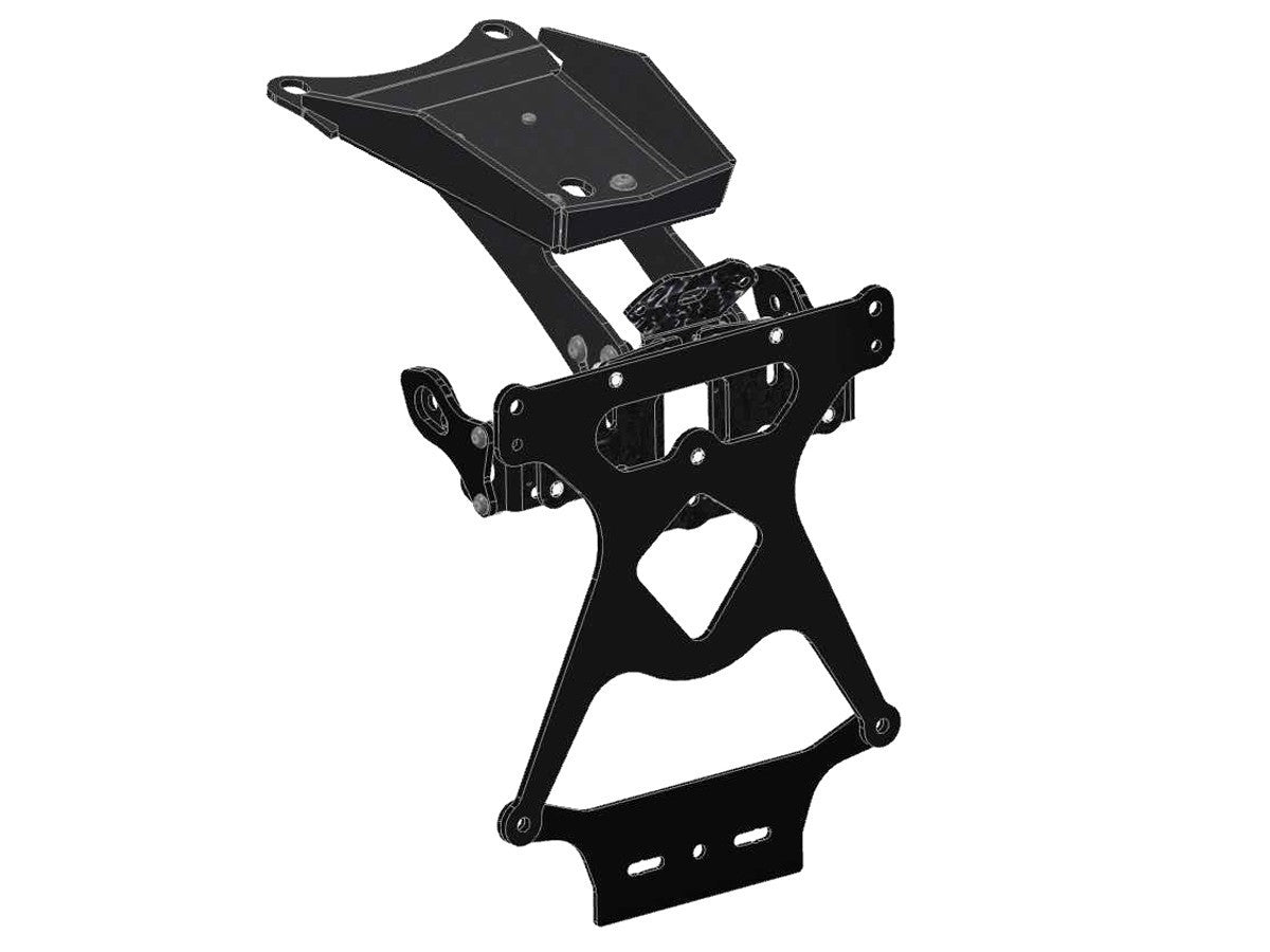DBK Plate Holder Adjustable License Ducati Hypermotard 2013-2018 - Adventure Parts