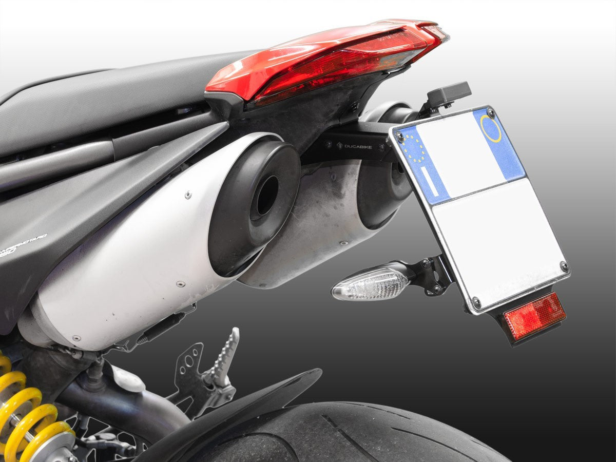 DBK Plate Holder Adjustable License Ducati Hypermotard 950 2019-2025 - Adventure Parts