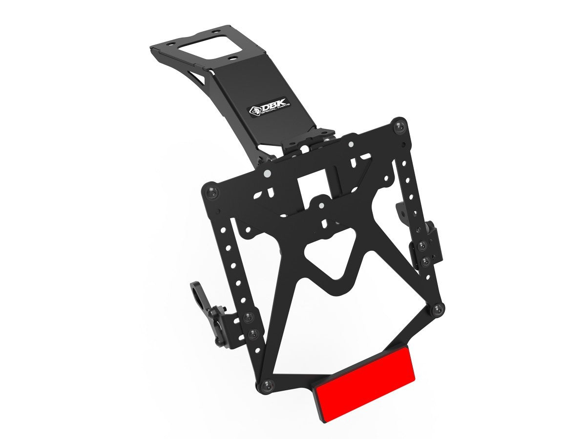 DBK Plate Holder Adjustable License Ducati Hypermotard 950 2019-2025 - Adventure Parts