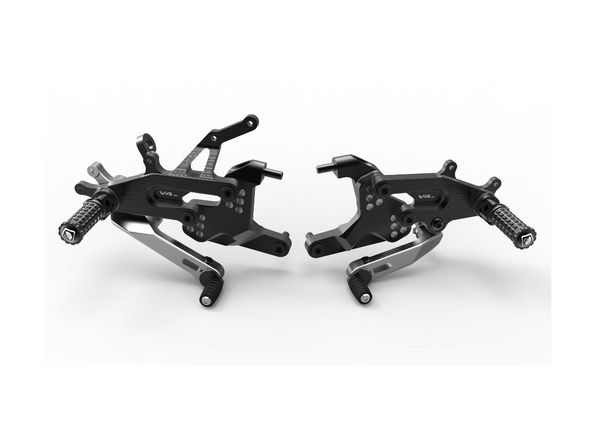 DBK Adjustable Rearset Sbk Ducati Panigale V4 2018-2025 - Adventure Parts