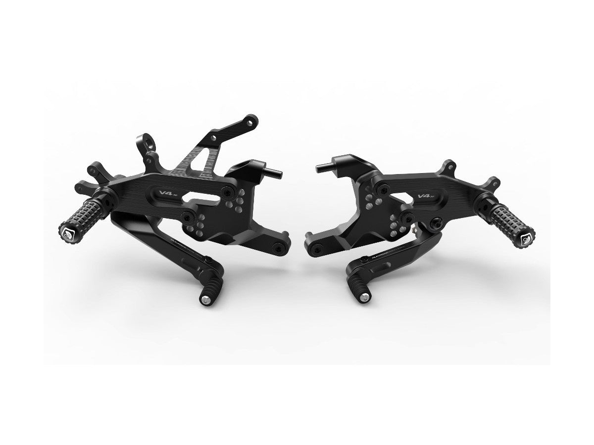 DBK Adjustable Rearset Sbk Ducati Panigale V4 2018-2025 - Adventure Parts