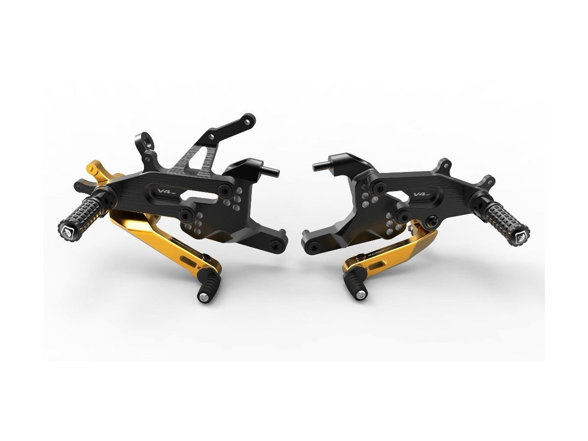 DBK Adjustable Rearset Sbk Ducati Panigale V4 2018-2025 - Adventure Parts