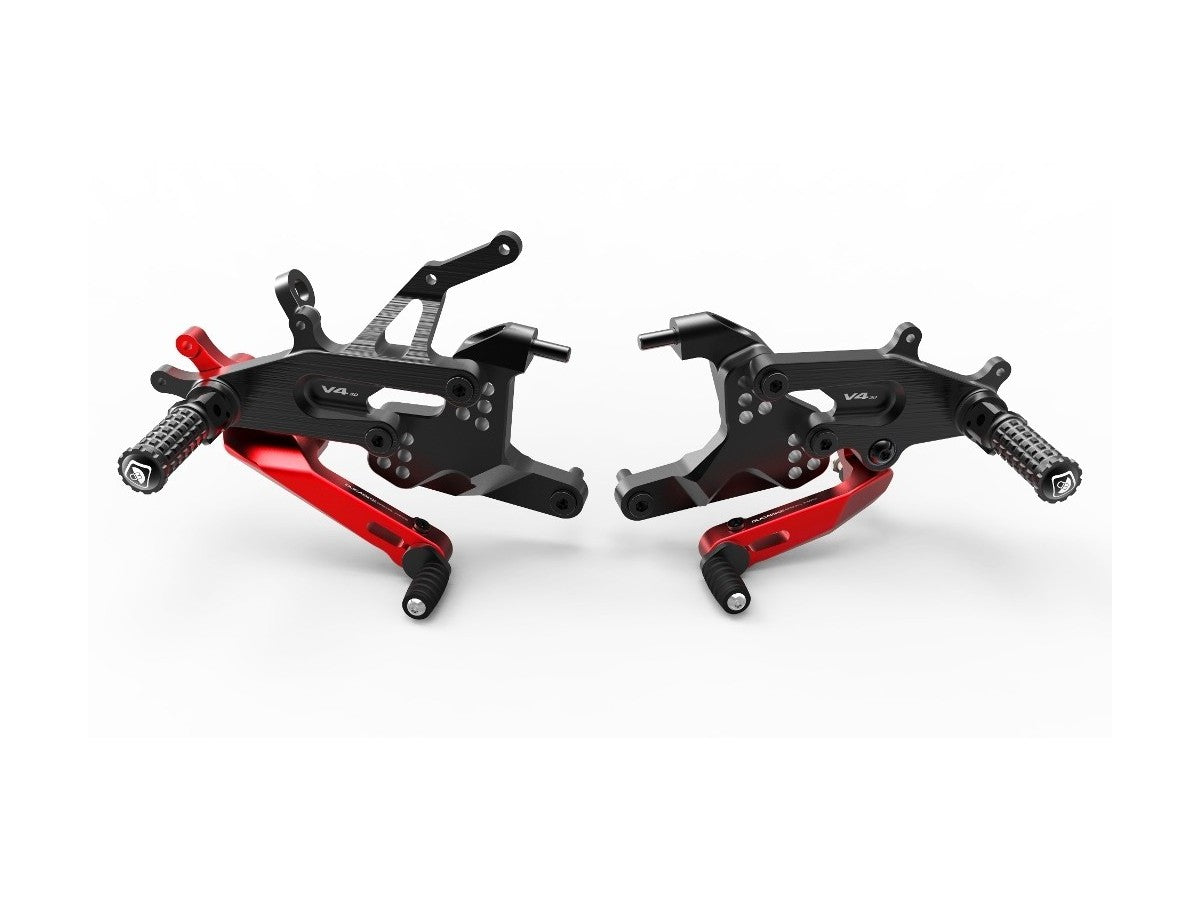 DBK Adjustable Rearset Sbk Ducati Panigale V4 2018-2025 - Adventure Parts