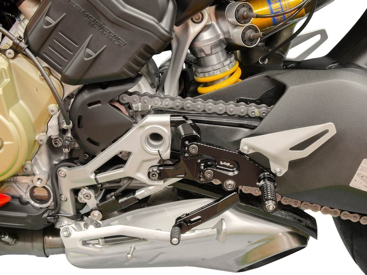 DBK Adjustable Rearset Sbk Ducati Panigale V4 2018-2025 - Adventure Parts