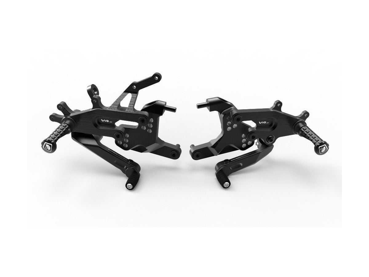 DBK Adjustable Rearset Sbk Ducati Panigale V4 2018-2025 - Adventure Parts