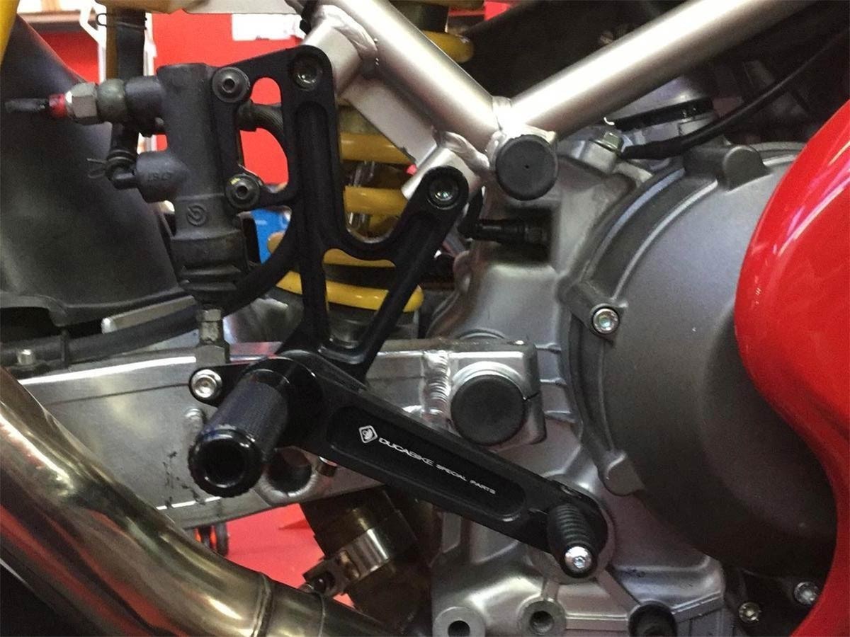 DBK Rearsets Pilot Adjustable Ducati Sport Touring ST 1997-2007 - Adventure Parts