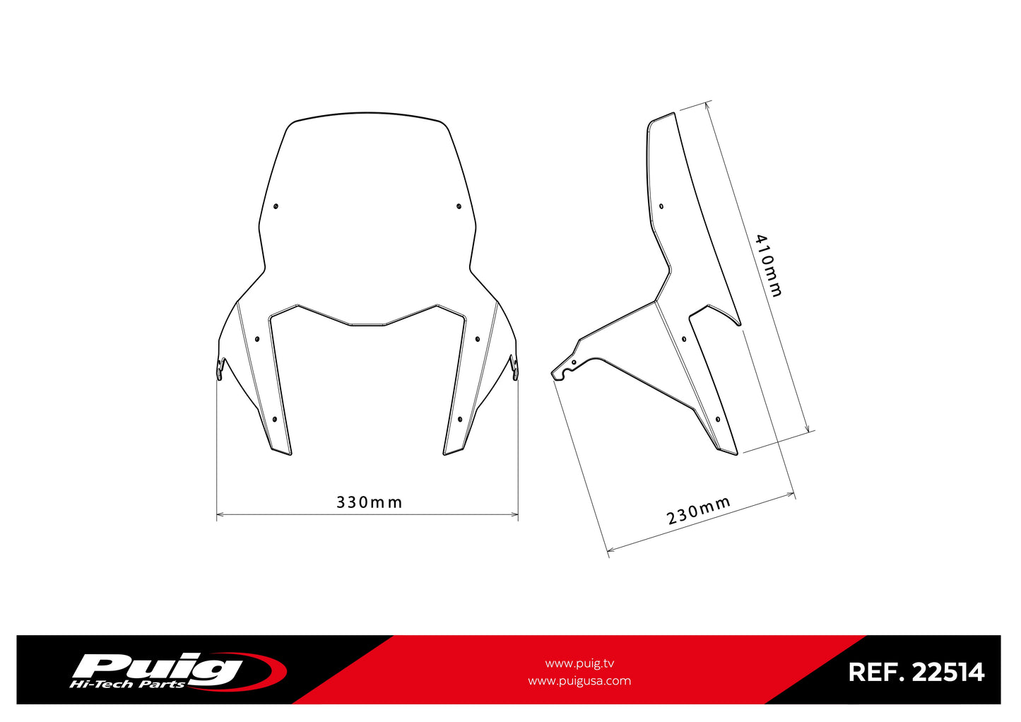 Puig Sport Screen Yamaha Tenere 700 2025