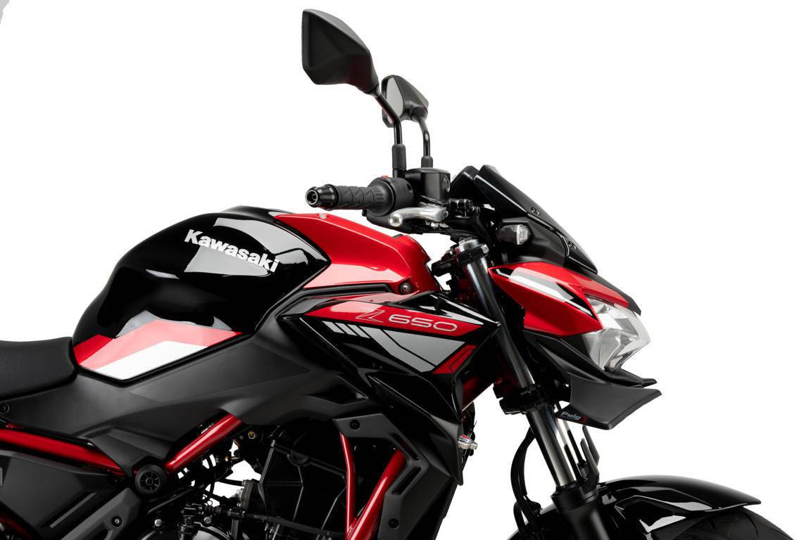 Puig Downforce Naked Front Spoiler Kawasaki Z650 2020-2025 - Adventure Parts