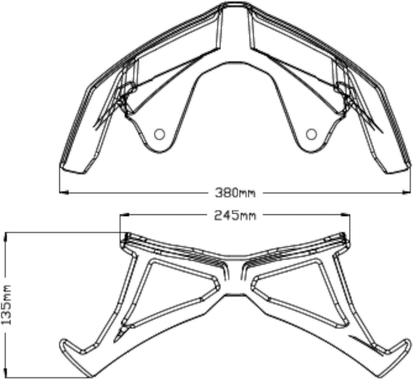 Puig Downforce Naked Front Spoilers Yamaha MT-09 2017-2020 - Adventure Parts
