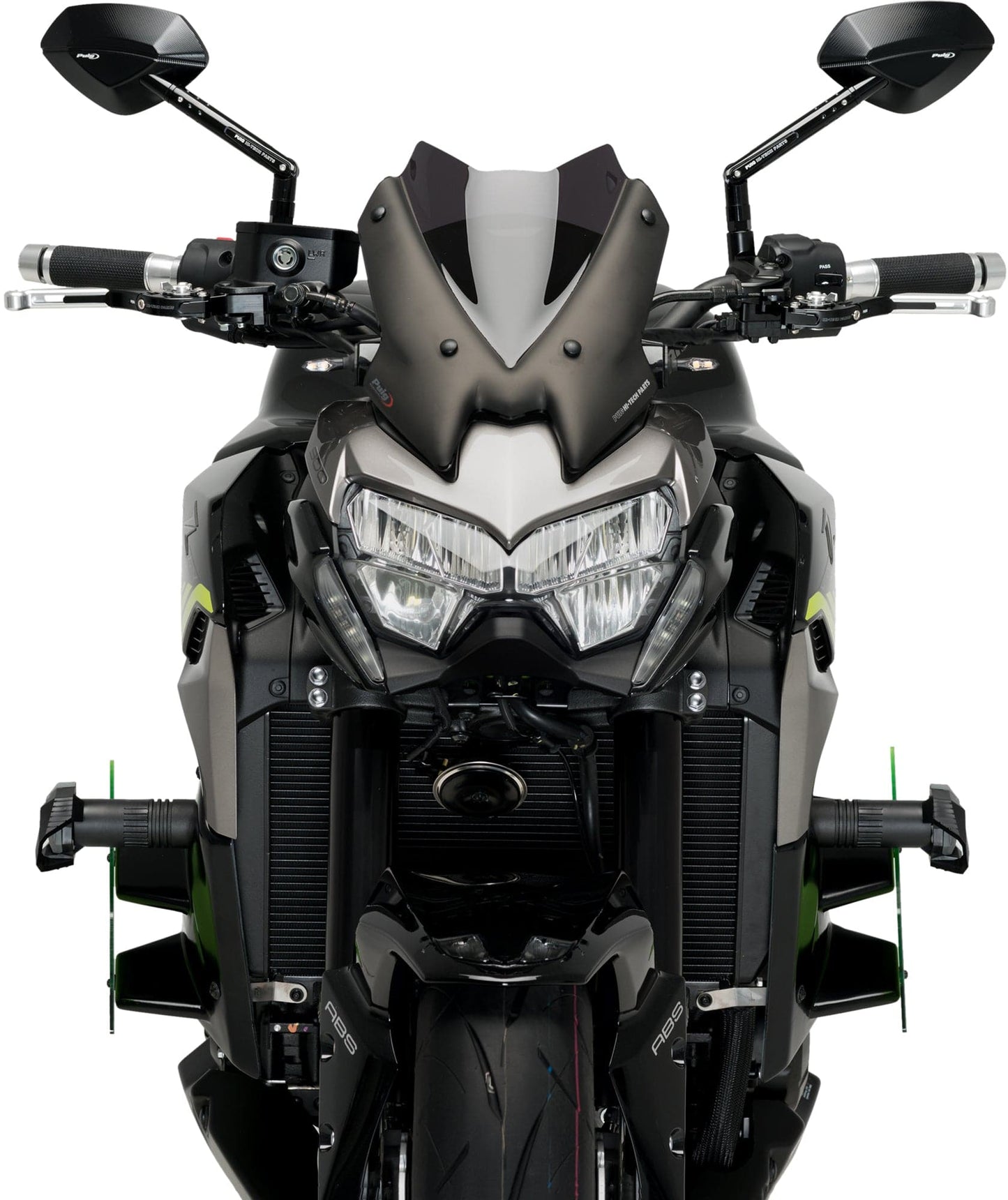 Puig Downforce Naked Side Spoilers Kawasaki Z900 2020-2024 - Adventure Parts