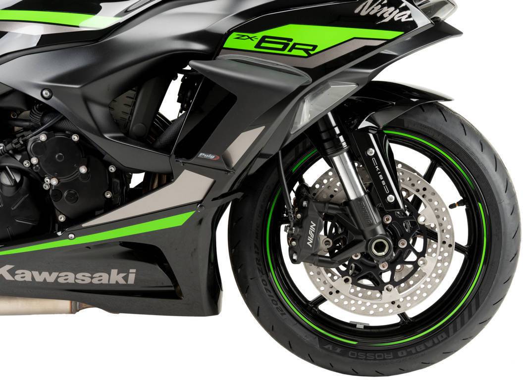 Puig Downforce Race Side Spoilers Kawasaki Ninja ZX-6R 2024-2025 - Adventure Parts