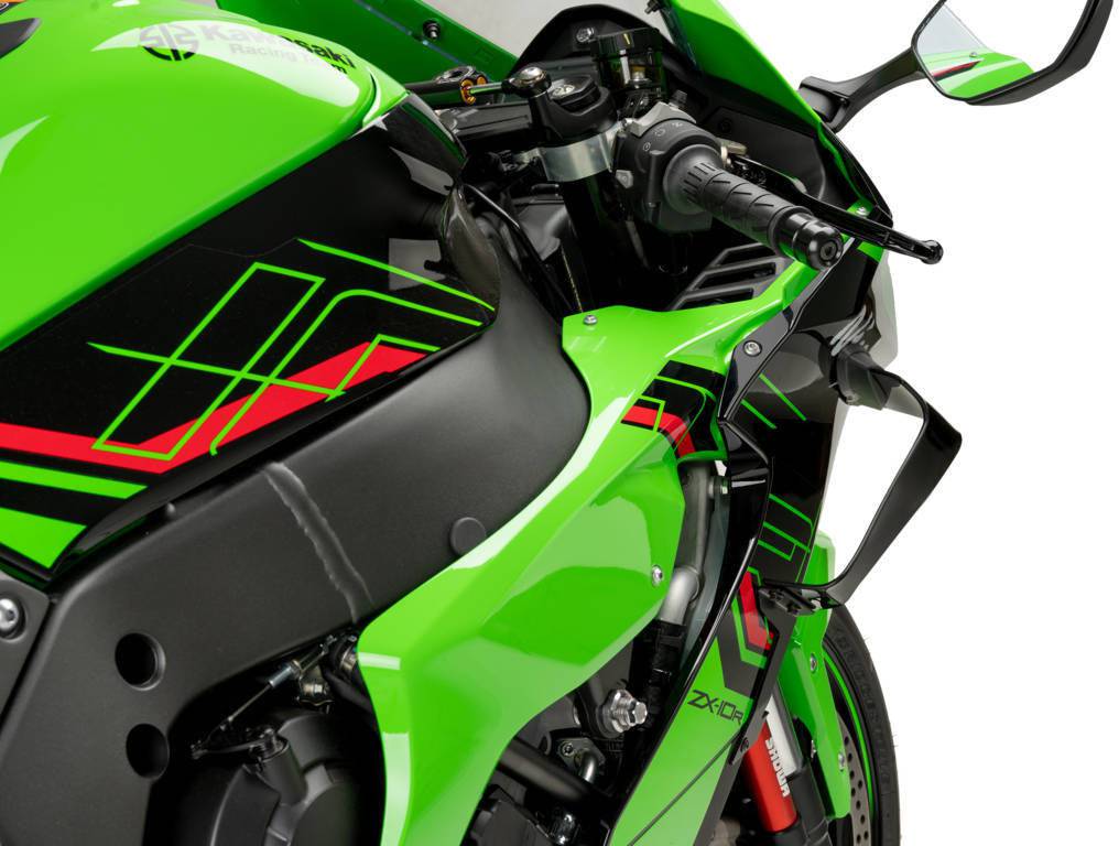 Puig Downforce Race Side Spoilers Kawasaki Ninja ZX10R ZX-10R/RR 2021-2025