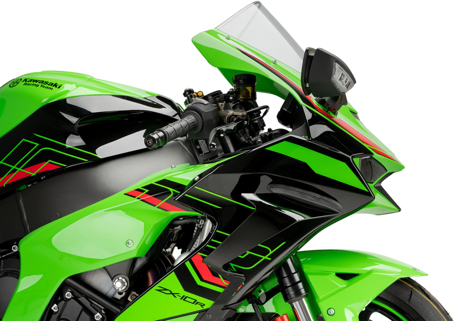 Puig Downforce Race Side Spoilers Kawasaki Ninja ZX10R ZX-10R/RR 2021-2025