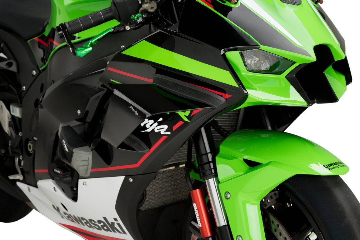 Puig Downforce Race Side Spoilers Kawasaki Ninja ZX10R ZX-10R/RR 2021-2025