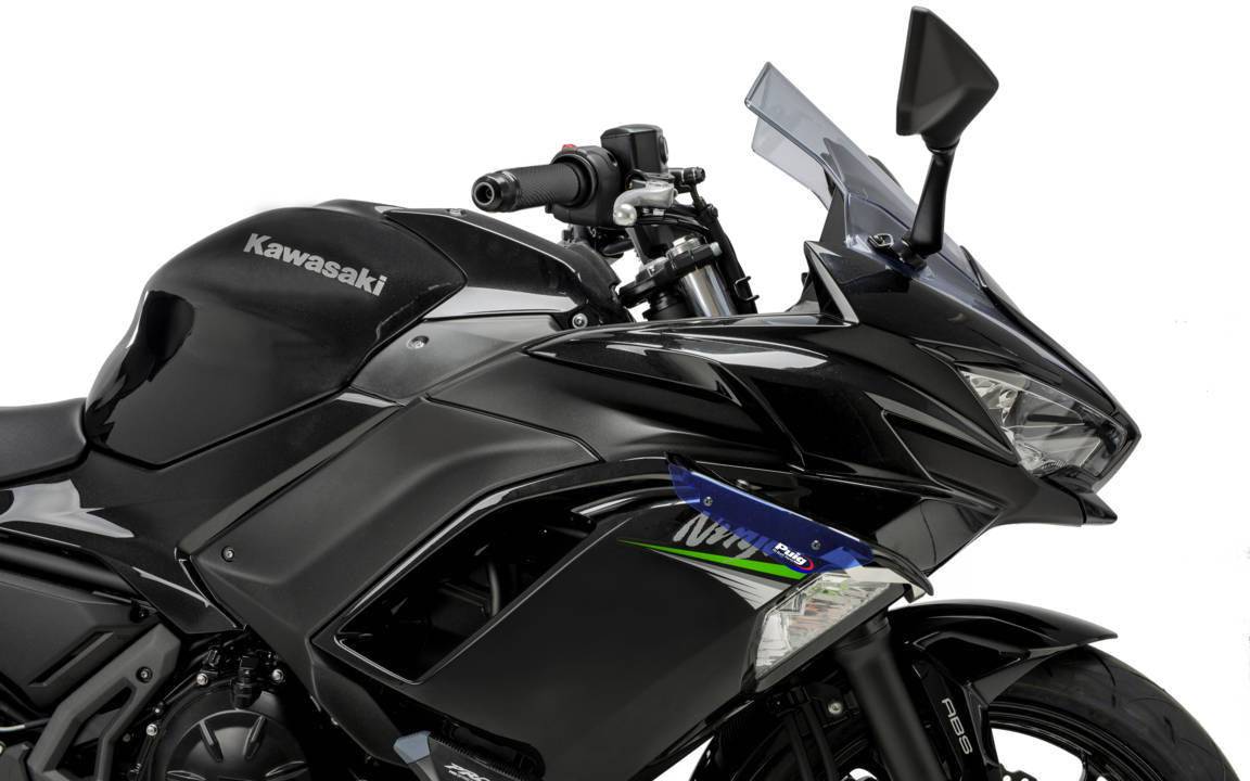 Puig Downforce Sport Side Spoilers Kawasaki Ninja 650 2020-2025 - Adventure Parts