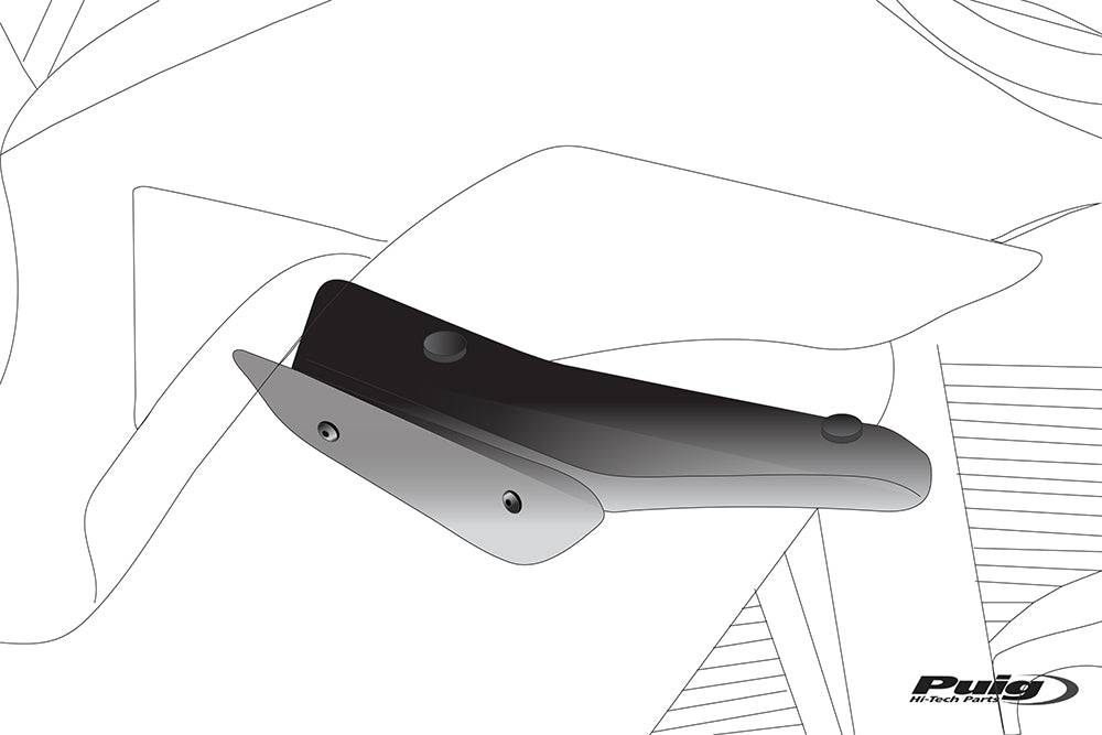 Puig Downforce Sport Side Spoilers Kawasaki Ninja ZX-6R 2018-2023 - Adventure Parts