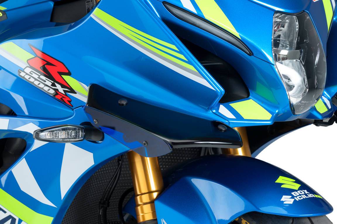 Puig Downforce Sport Side Spoilers Suzuki GSXR1000 GSX-R1000 2017-2025 - Adventure Parts