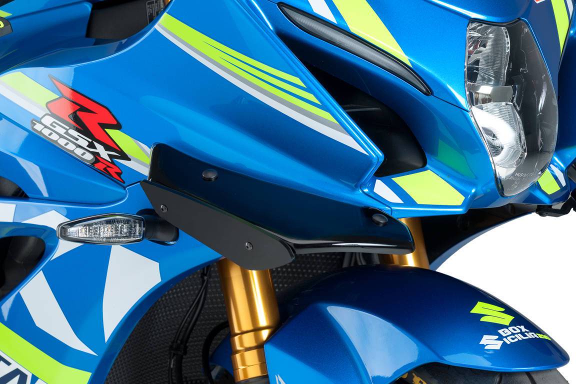 Puig Downforce Sport Side Spoilers Suzuki GSXR1000 GSX-R1000 2017-2025 - Adventure Parts