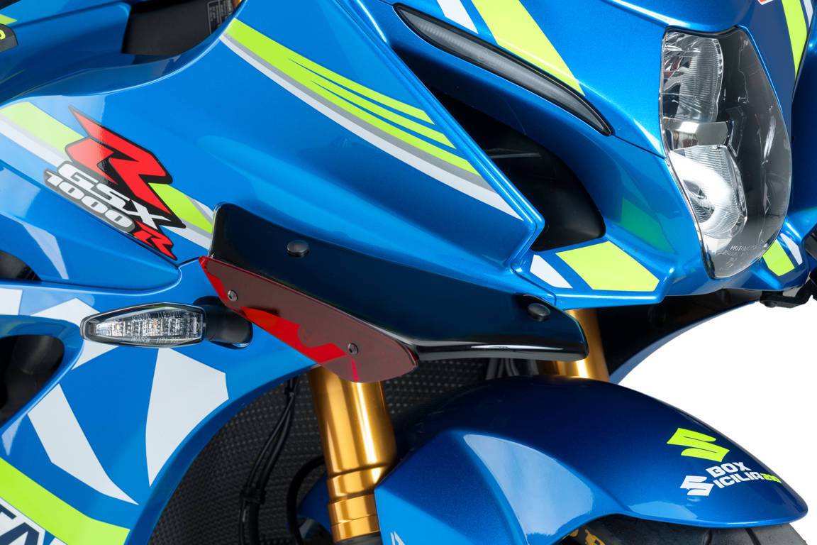 Puig Downforce Sport Side Spoilers Suzuki GSXR1000 GSX-R1000 2017-2025 - Adventure Parts