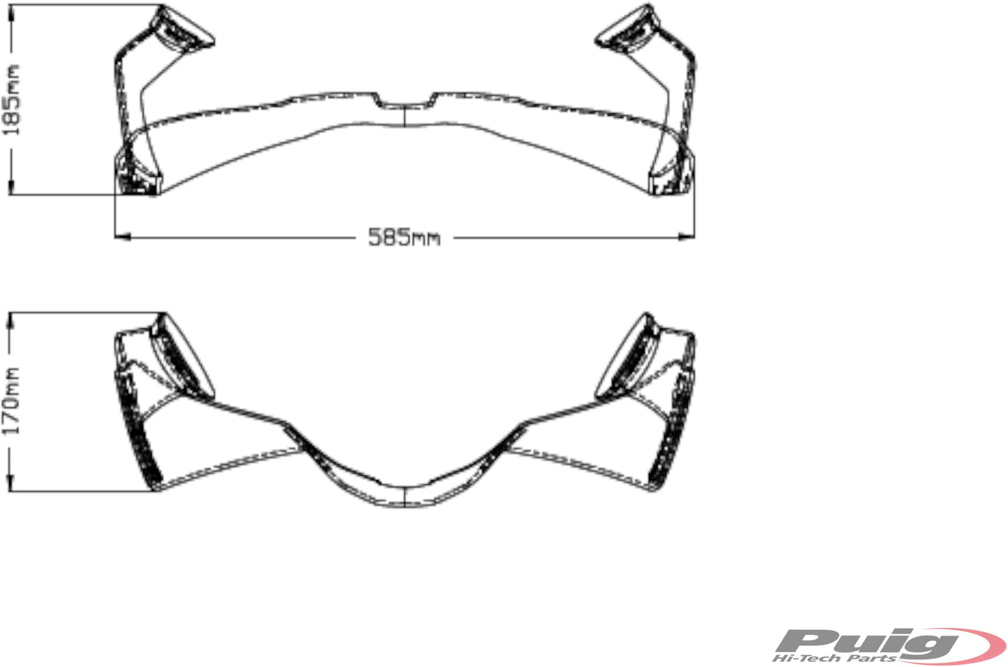 Puig Front GP Spoiler Honda CBR1000RR-R Fireblade SP 2020-2023 - Adventure Parts