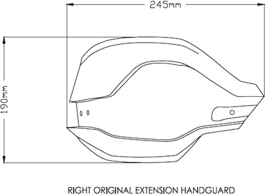 Puig Handguard Extensions BMW F750GS F800GS F850GS F900GS 2018-2025 - Adventure Parts