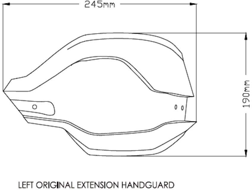 Puig Handguard Extensions BMW F750GS F800GS F850GS F900GS 2018-2025 - Adventure Parts