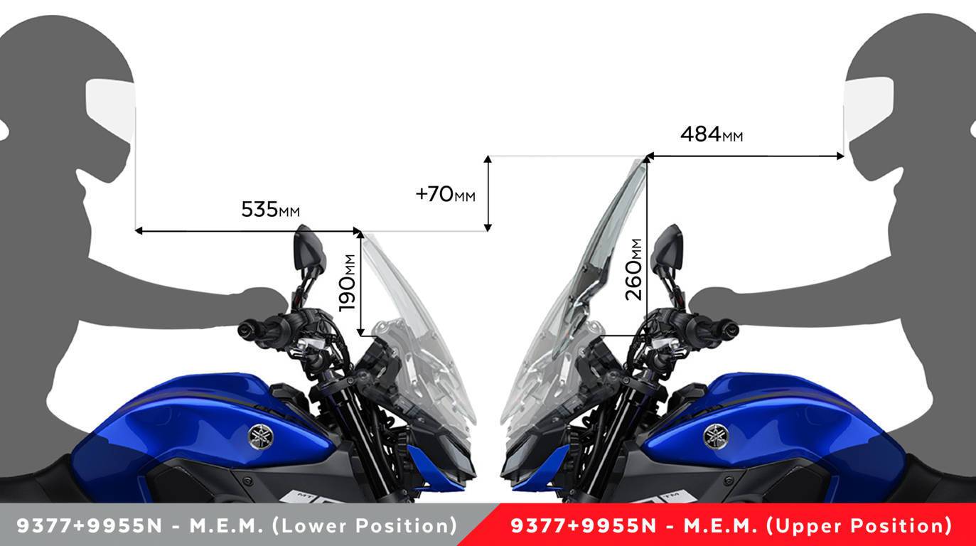 Puig MEM Manual Elevation Mechanism Yamaha MT-09 2017-2020 - Adventure Parts