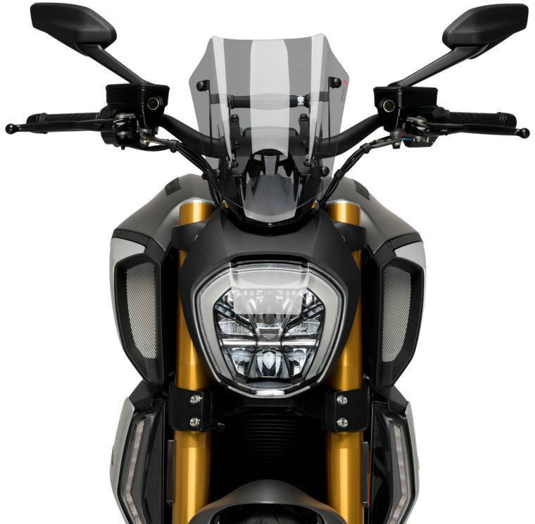 Puig New Generation Adjustable Sport Windscreen Ducati Diavel 1260 2019-2023 - Adventure Parts