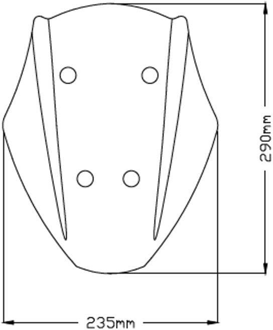 Puig New Generation Adjustable Sport Windscreen Ducati Diavel 1260 2019-2023 - Adventure Parts
