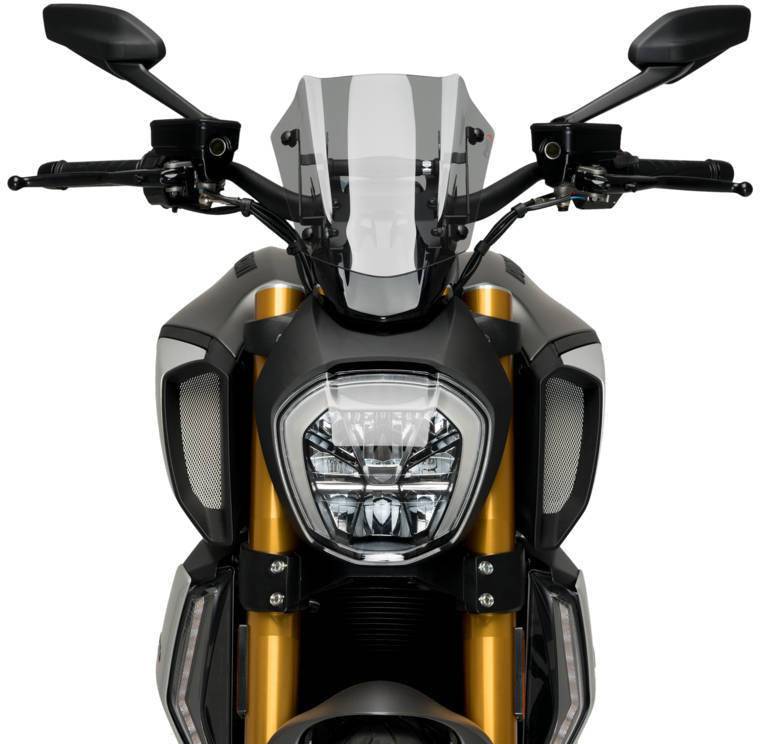 Puig New Generation Adjustable Sport Windscreen Ducati Diavel 1260 2019-2023 - Adventure Parts