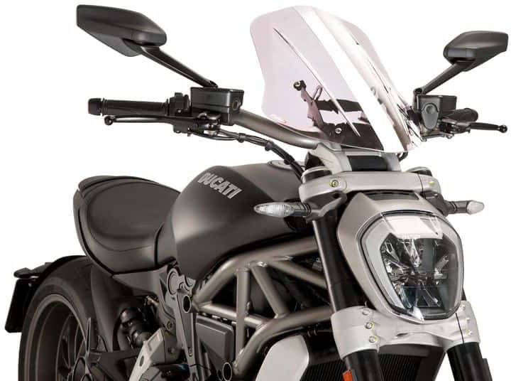 Puig New Generation Adjustable Touring Windscreen Ducati X Diavel 2016-2024 - Adventure Parts