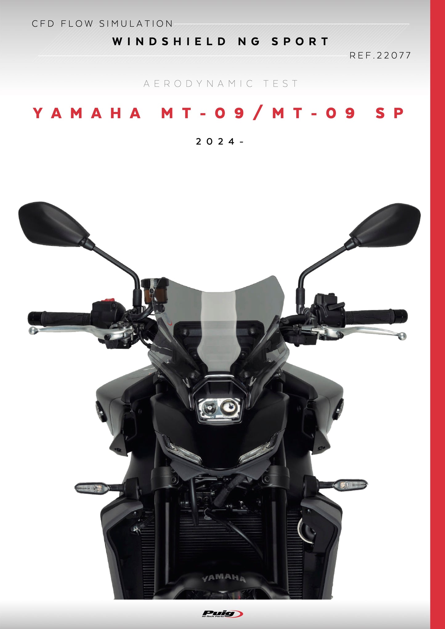 Puig New Generation Sport Windscreen Yamaha MT-09 2024-2025