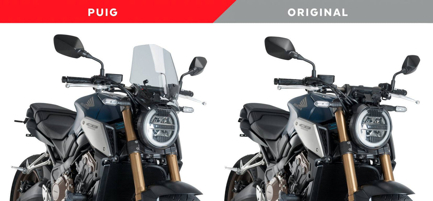 Puig New Generation Sport Windscreen Honda CB650R/CB1000R Neo Sports Cafe 2018-2023 - Adventure Parts