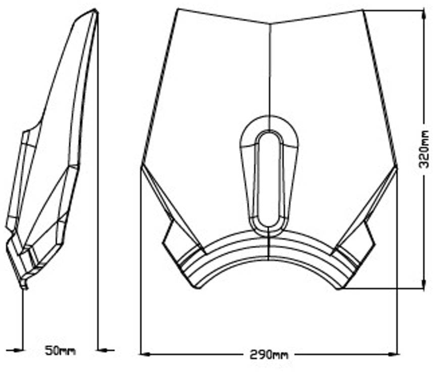 Puig New Generation Sport Windscreen Husqvarna Svartpilen 701 2019-2020 - Adventure Parts