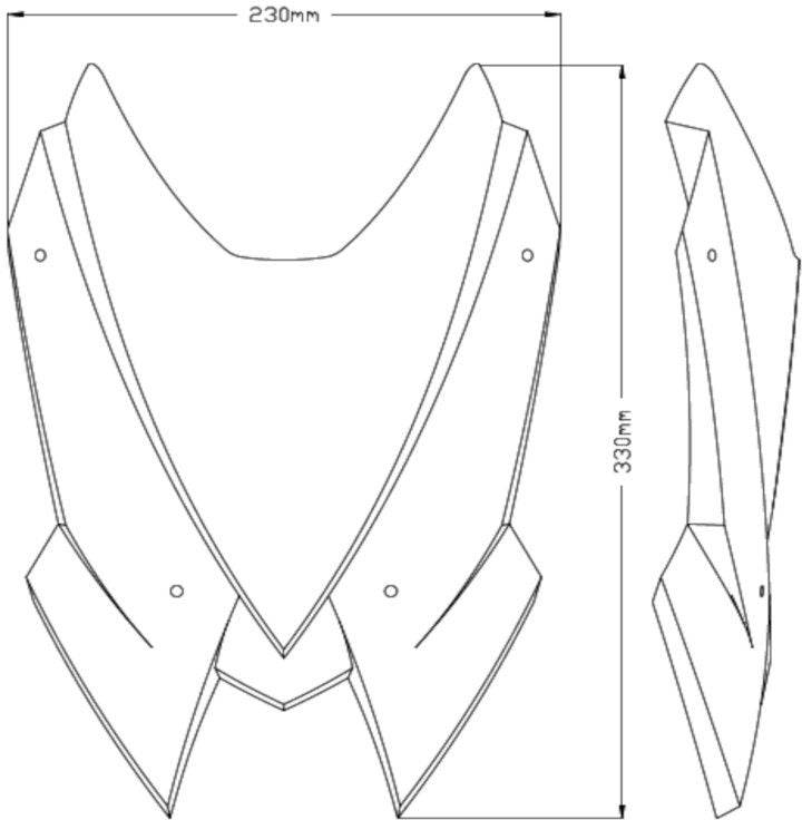 Puig New Generation Sport Windscreen Kawasaki Ninja Z H2, SE 2020-2025