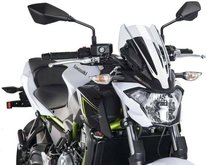 Puig New Generation Sport Windscreen Kawasaki Z650 2017-2019 - Adventure Parts