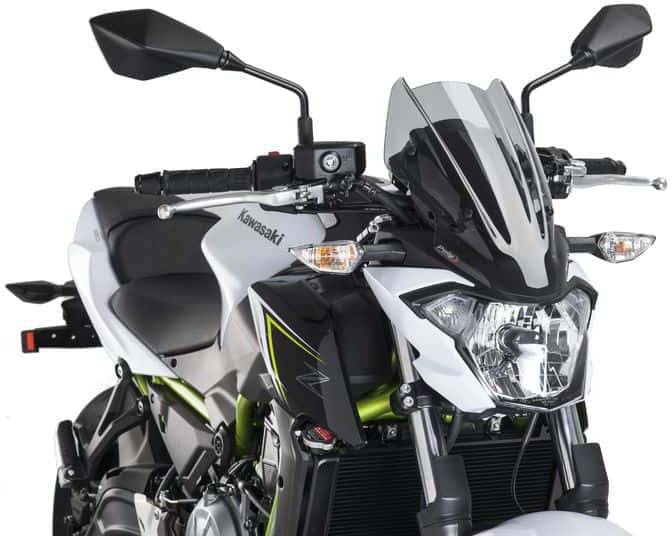 Puig New Generation Sport Windscreen Kawasaki Z650 2017-2019 - Adventure Parts