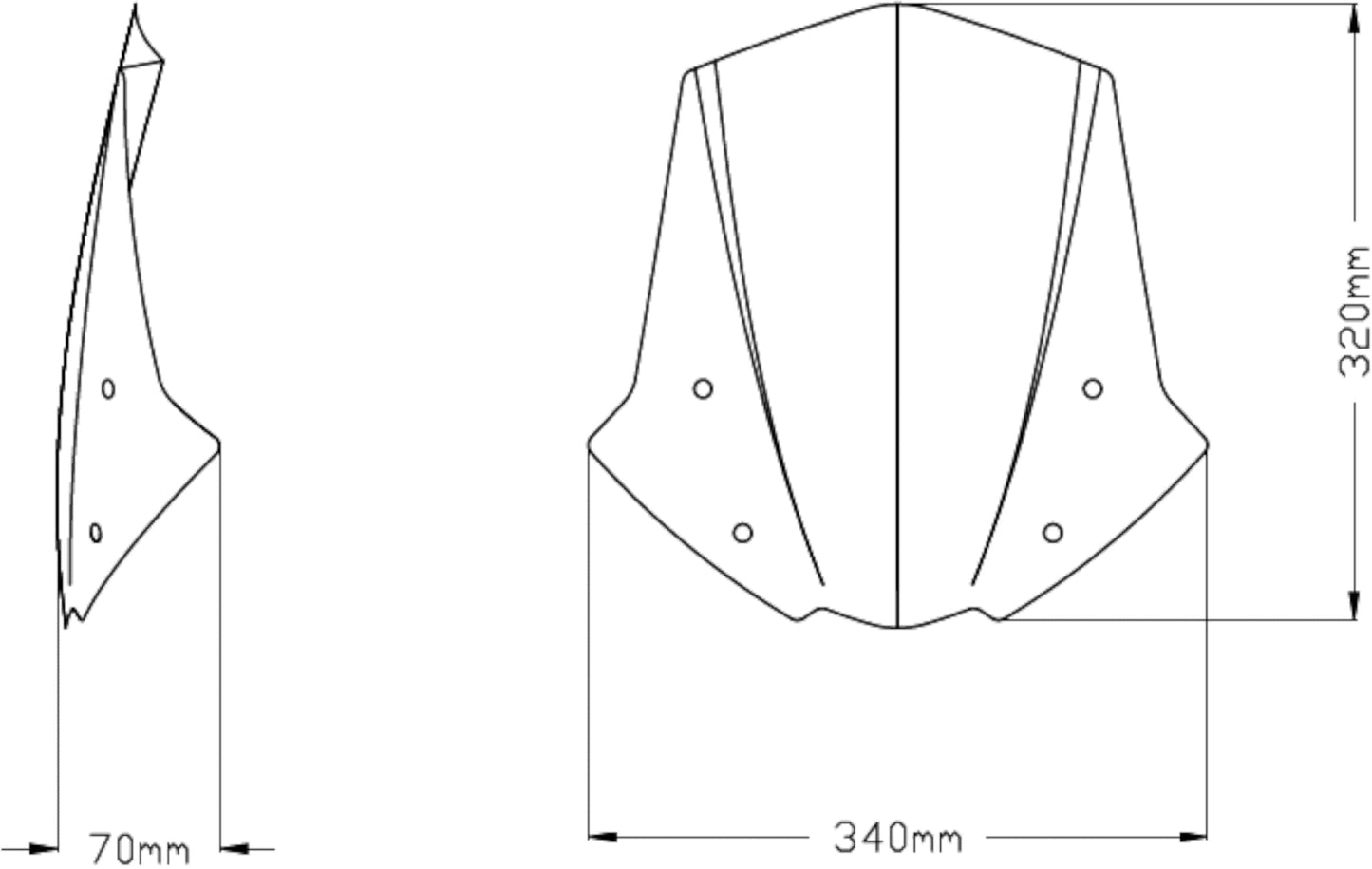 Puig New Generation Sport Windscreen Triumph Speed Triple 1050 R/RS/S 2016-2020