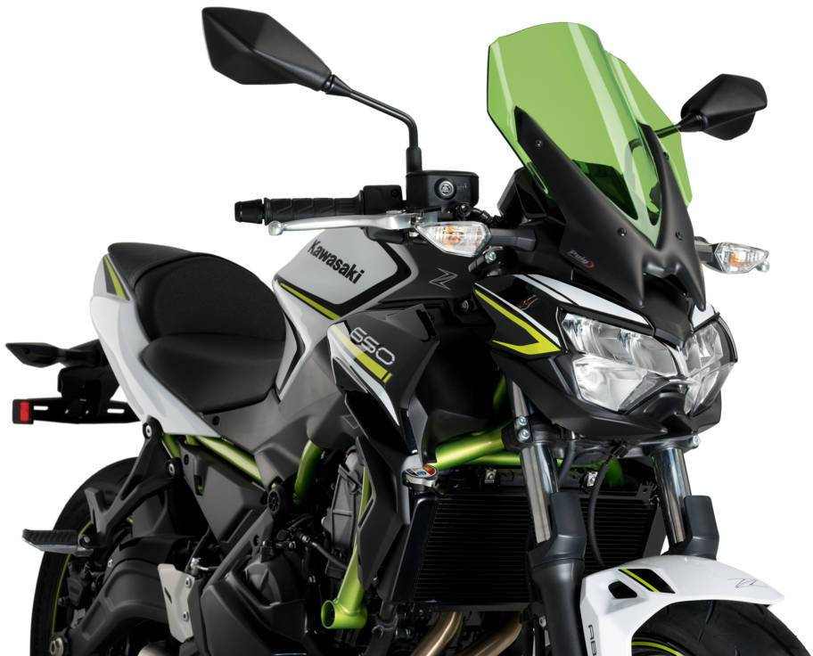 Puig New Generation Touring Windscreen Kawasaki Z650 2020-2025 - Adventure Parts