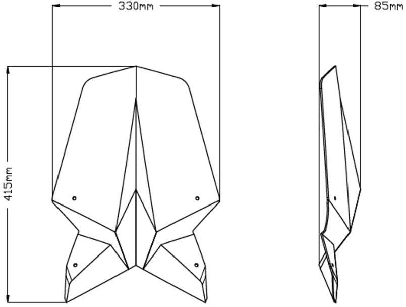 Puig New Generation Touring Windscreen KTM 1290 SuperDuke R 2020-2024 - Adventure Parts