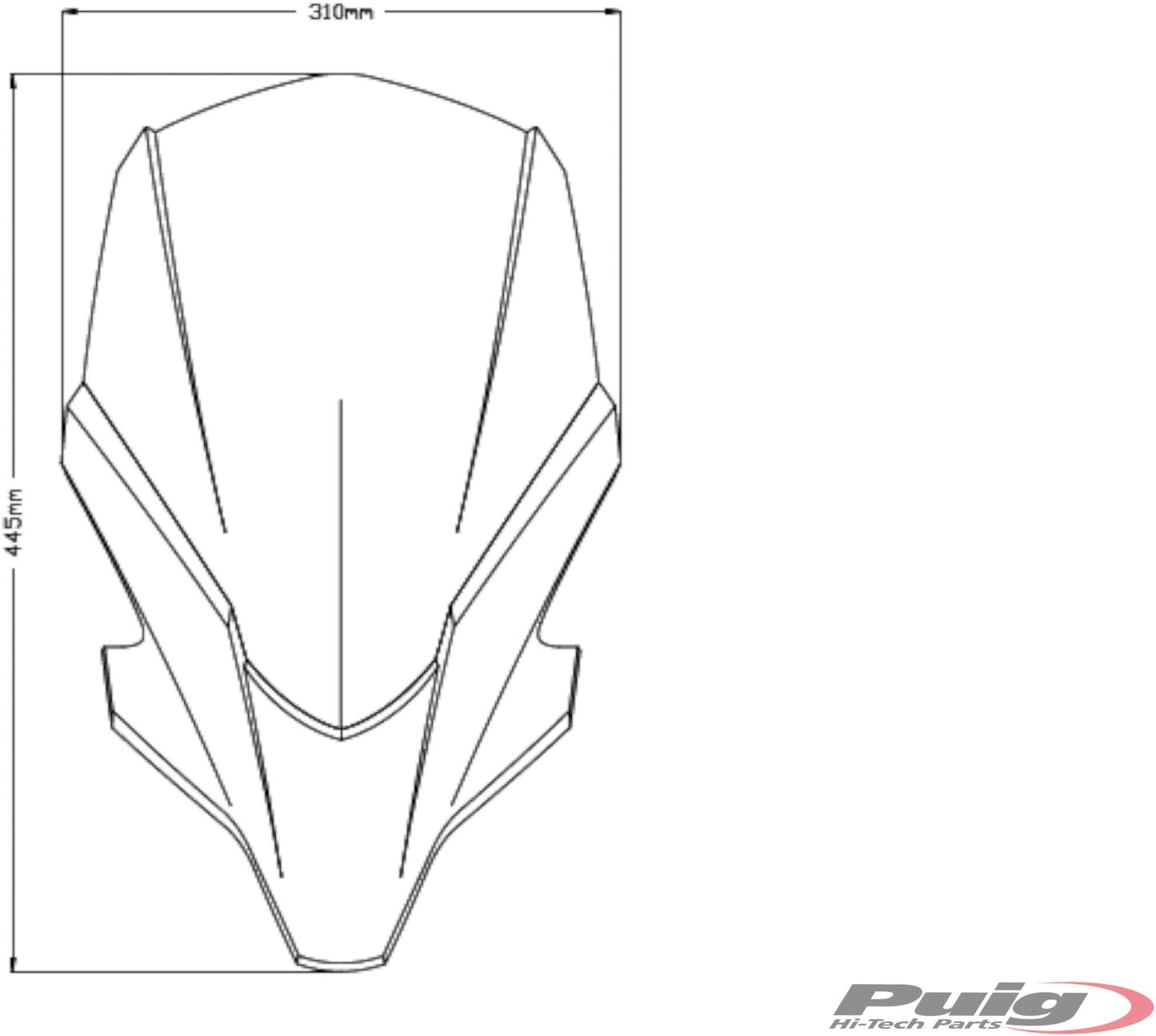 Puig New Generation Touring Windscreen Yamaha MT-07 2021-2024 - Adventure Parts