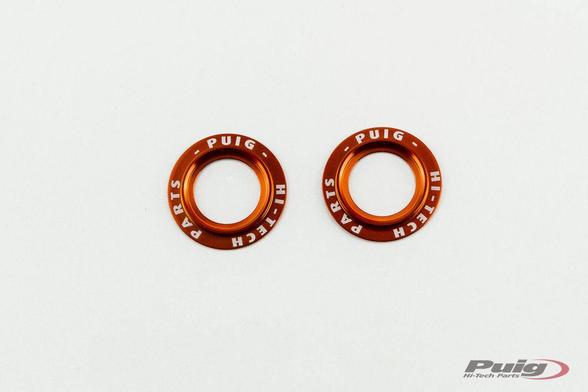Puig PHB19 Swing Arm Sliders - Anodized Aluminum Ring Set - Adventure Parts