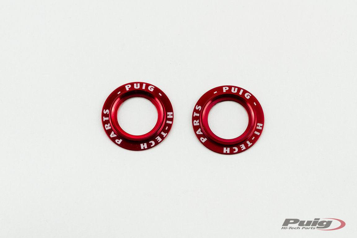 Puig PHB19 Swing Arm Sliders - Anodized Aluminum Ring Set - Adventure Parts