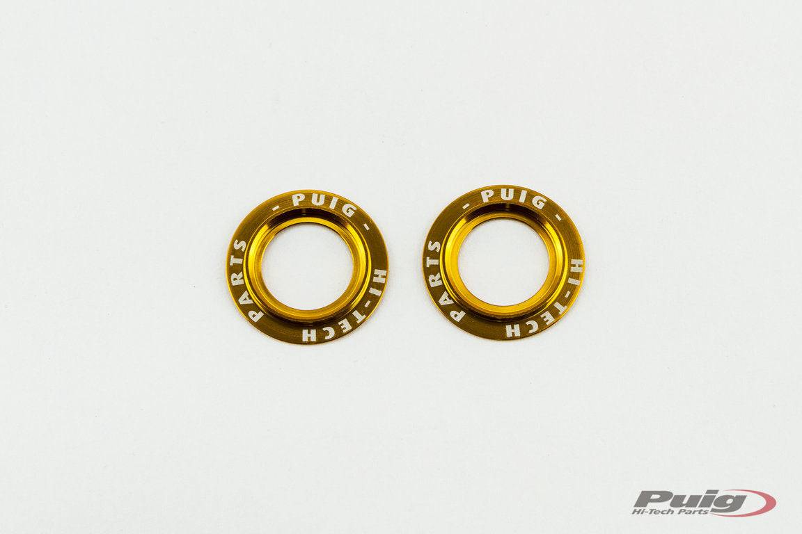 Puig PHB19 Swing Arm Sliders - Anodized Aluminum Ring Set - Adventure Parts