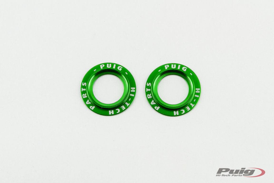 Puig PHB19 Swing Arm Sliders - Anodized Aluminum Ring Set - Adventure Parts