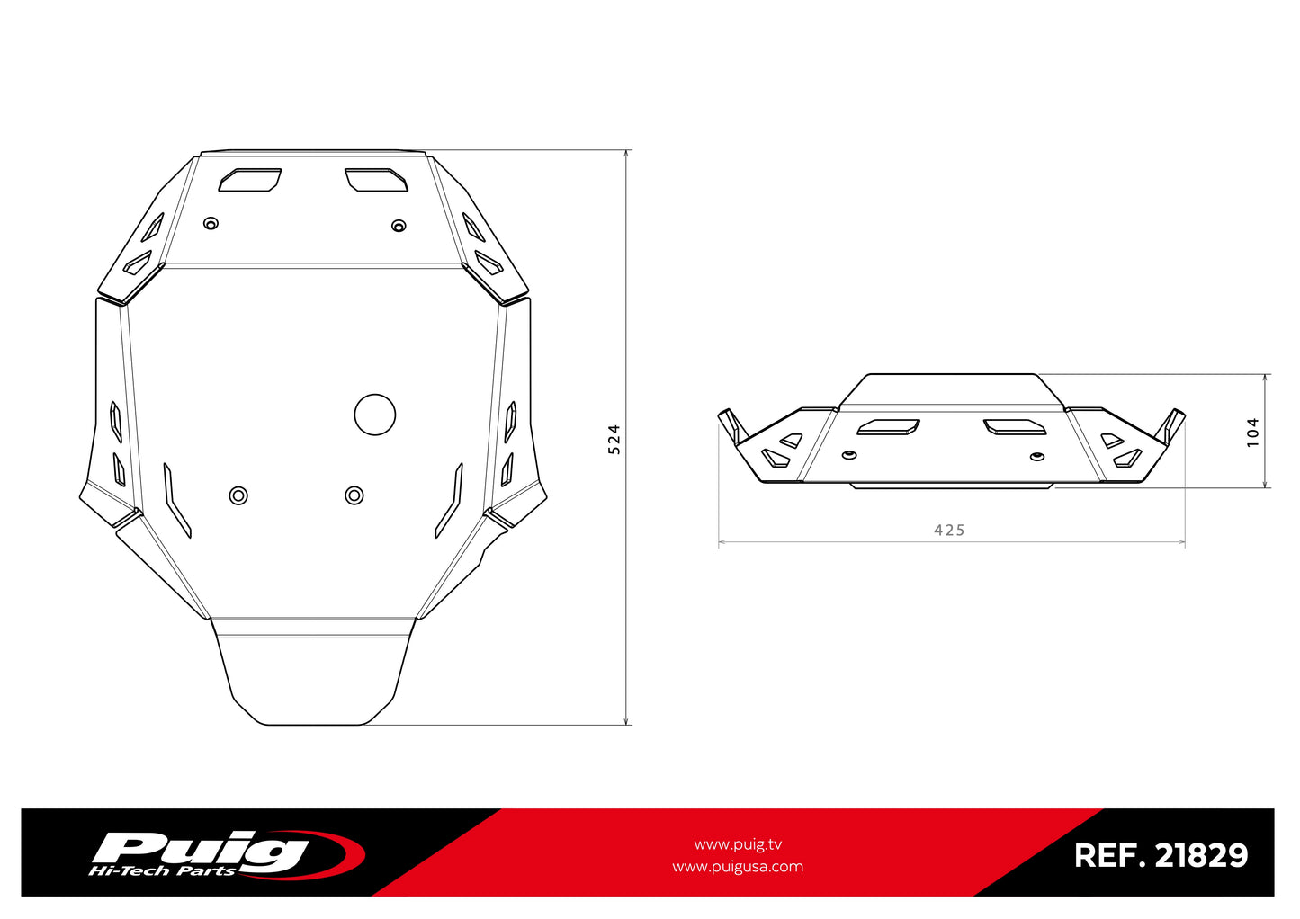 Puig Oil-Carter Guard Skid Plate BMW R1300GS 2023-2025*