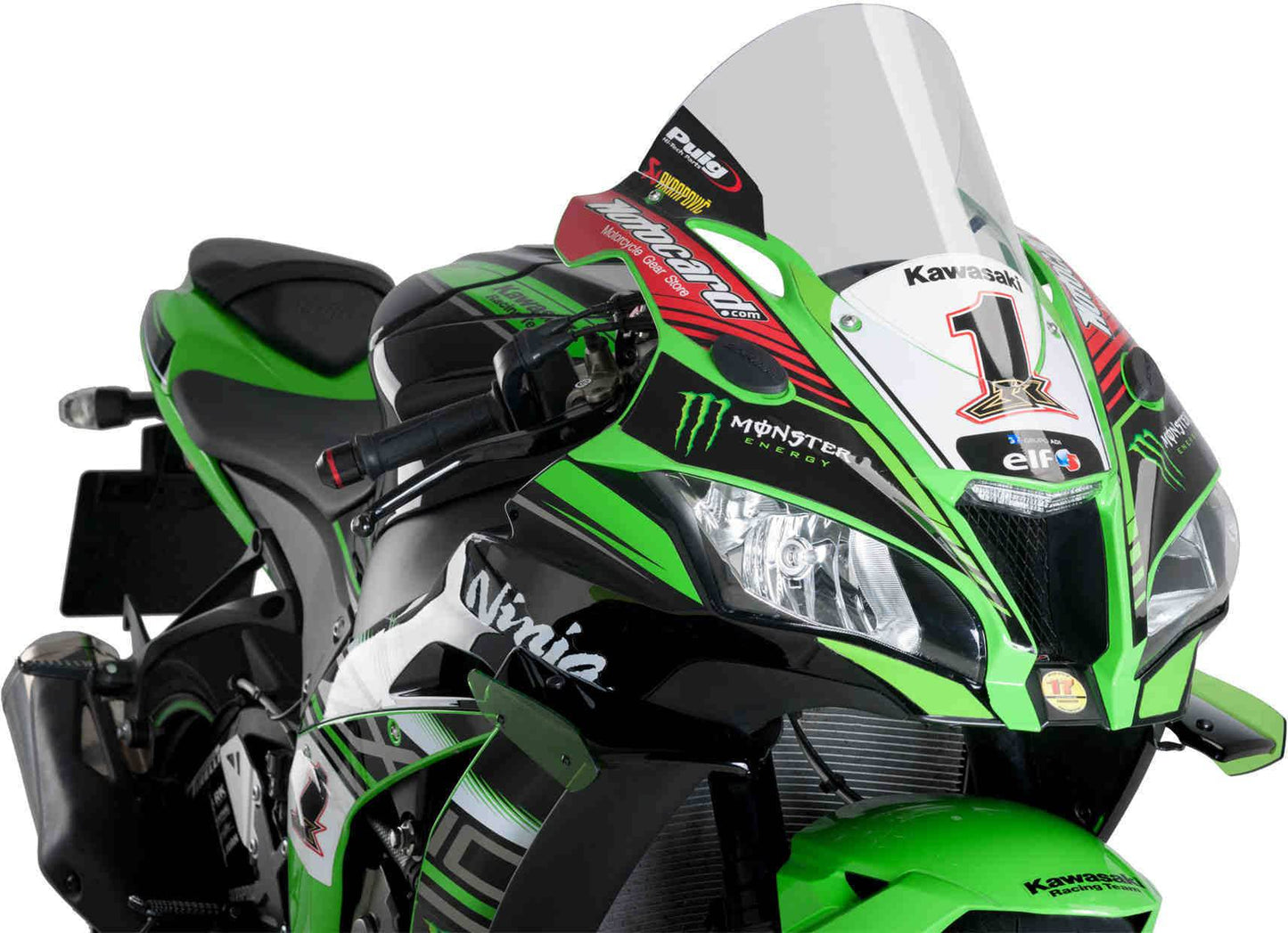 Puig R-Racer Windscreen Kawasaki Ninja ZX10R ZX-10R/RR 2016-2020 - Adventure Parts