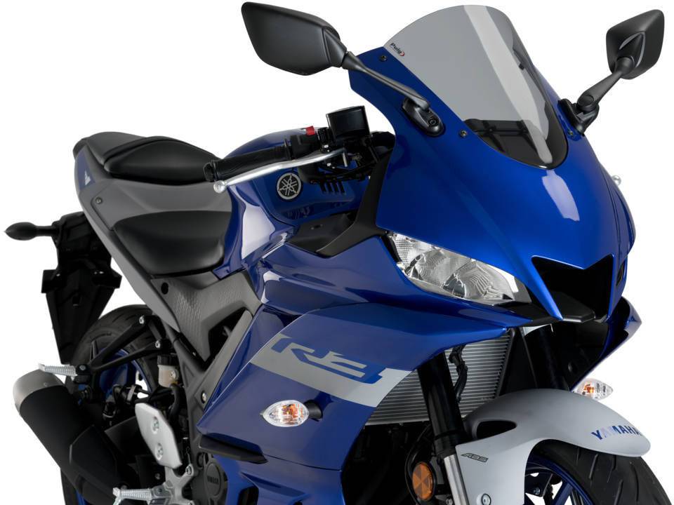 Puig R-Racer Windscreen Yamaha YZF-R3 2019-2024 - Adventure Parts