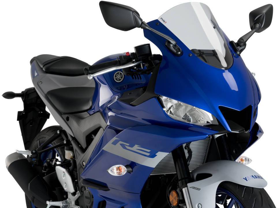 Puig R-Racer Windscreen Yamaha YZF-R3 2019-2024 - Adventure Parts