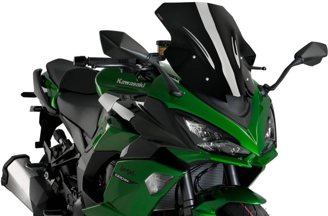 Puig Racing Windscreen Kawasaki Ninja 1000 2011-2024, 1100SX 2025, Z1000SX 2011-2019 - Adventure Parts